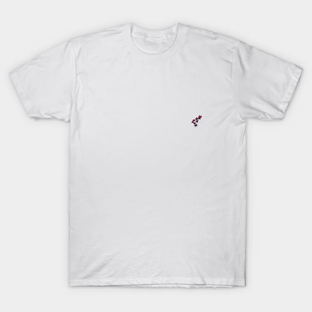 Branch with Pink Leaves T-Shirt by VANDERVISUALS